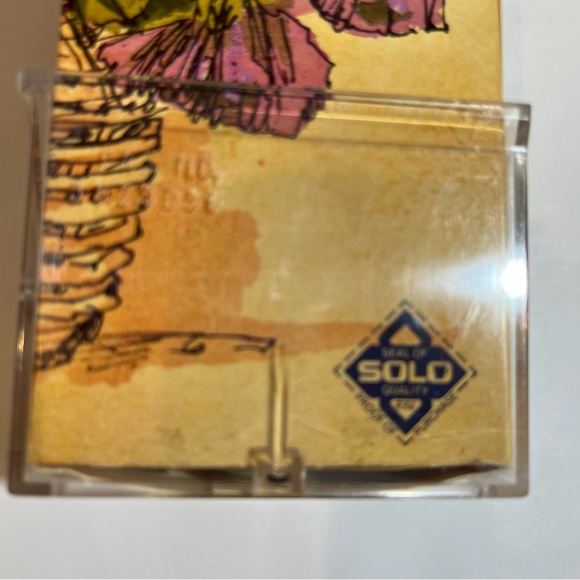 Solo Bathroom Cup Wall Mount 3.5 Oz Plastic Cup VTG Retro OPEN Box 1970s Flower - Picture 14 of 16